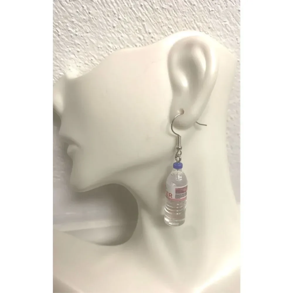 Bottled Water Statement Earrings
